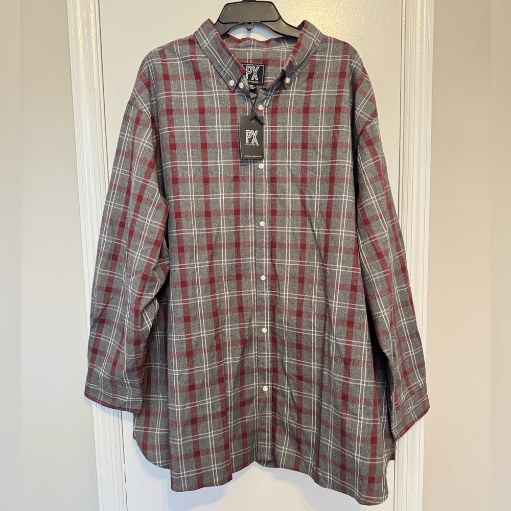 PX Clothing Men's Flannel Shirt Size 3XL